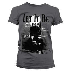 Tričko The Beatles Let It Be Dark Grey XL Dámské Tričko