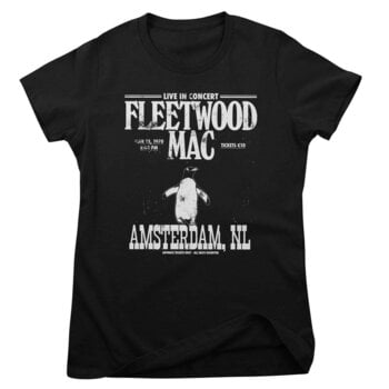 Shirt Fleetwood Mac Amsterdam 1970 Black S Dames Shirt - 1