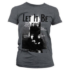 T-shirt The Beatles Let It Be Dark Heather XL Feminino T-shirt