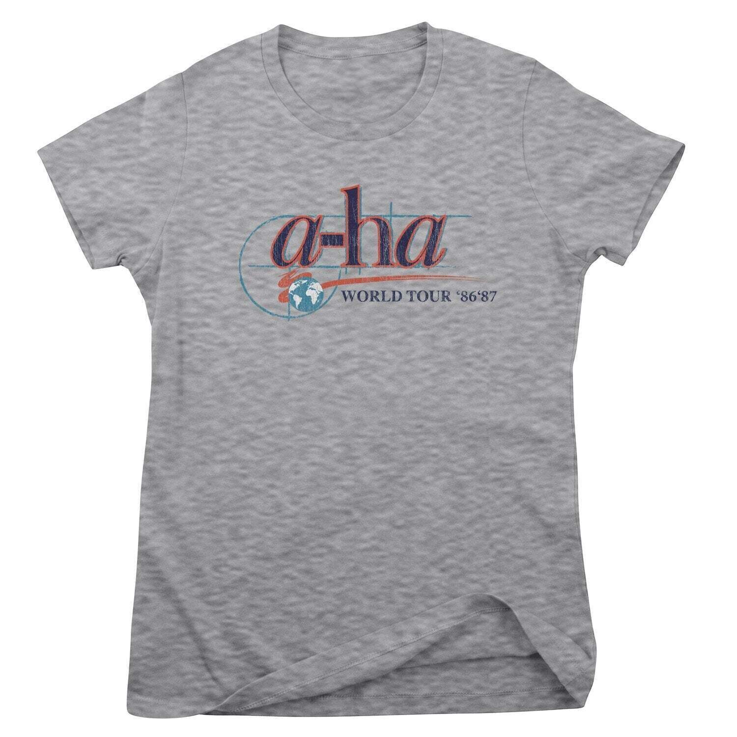 Košulja A-HA World Tour '86-'87 Heather Grey S Ženske Košulja