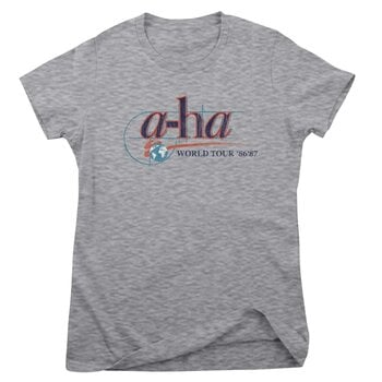 Shirt A-HA World Tour '86-'87 Heather Grey XL Dames Shirt - 1