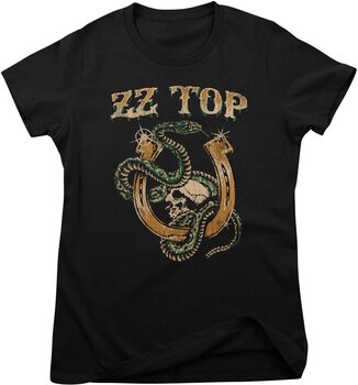 Skjorte ZZ Top Rattlesnake Black S Dame Skjorte - 1