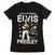 Camiseta de manga corta Elvis Presley Live & In Person Black 2XL De mujer Camiseta de manga corta