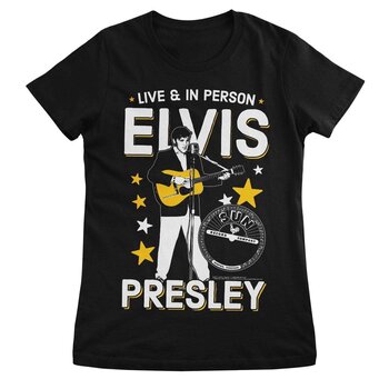 Πουκάμισο Elvis Presley Live & In Person Black L Γυναικείο Πουκάμισο - 1