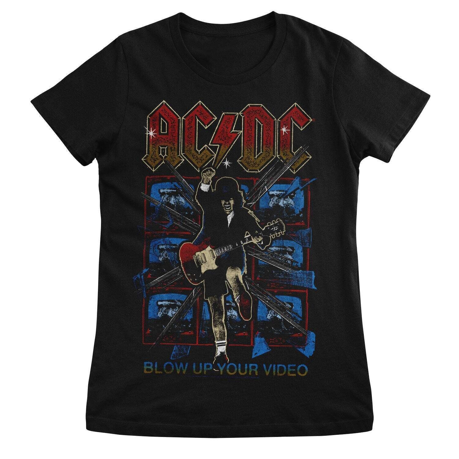T-shirt AC/DC Blow Up Your  Video Black L Feminino T-shirt