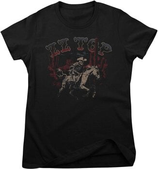 T-shirt ZZ Top Skeleton Cowboy Black L Feminino T-shirt - 1
