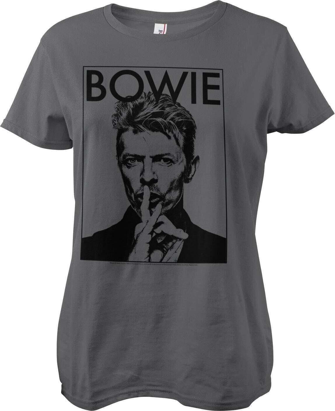 T-Shirt David Bowie Silence Dark Grey XL Damen T-Shirt