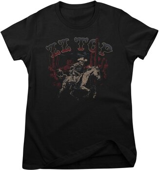 Skjorte ZZ Top Skeleton Cowboy Black S Dame Skjorte - 1