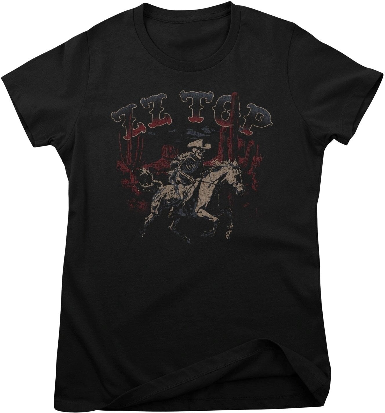 Πουκάμισο ZZ Top Skeleton Cowboy Black XL Γυναικείο Πουκάμισο