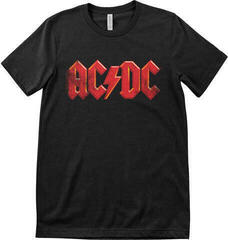 Skjorte AC/DC Distressed Logo Black 3XL Skjorte