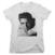 T-shirt Elvis Presley Love Me Tender Portrait White S Femme T-shirt