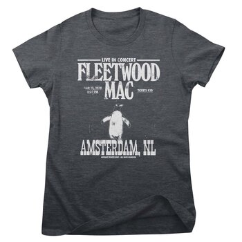 T-Shirt Fleetwood Mac Amsterdam 1970 Dark Heather M Ladies T-Shirt - 1