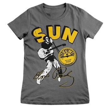 T-Shirt Elvis Presley Sun Records Dark Grey 2XL Ladies T-Shirt - 1