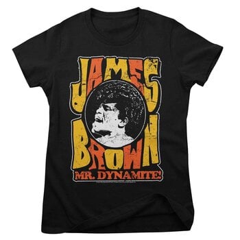 T-Shirt James Brown Mr Dynamite Black M Ladies T-Shirt - 1