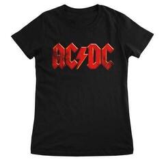 Skjorte AC/DC Distressed Logo Black XL Dame Skjorte