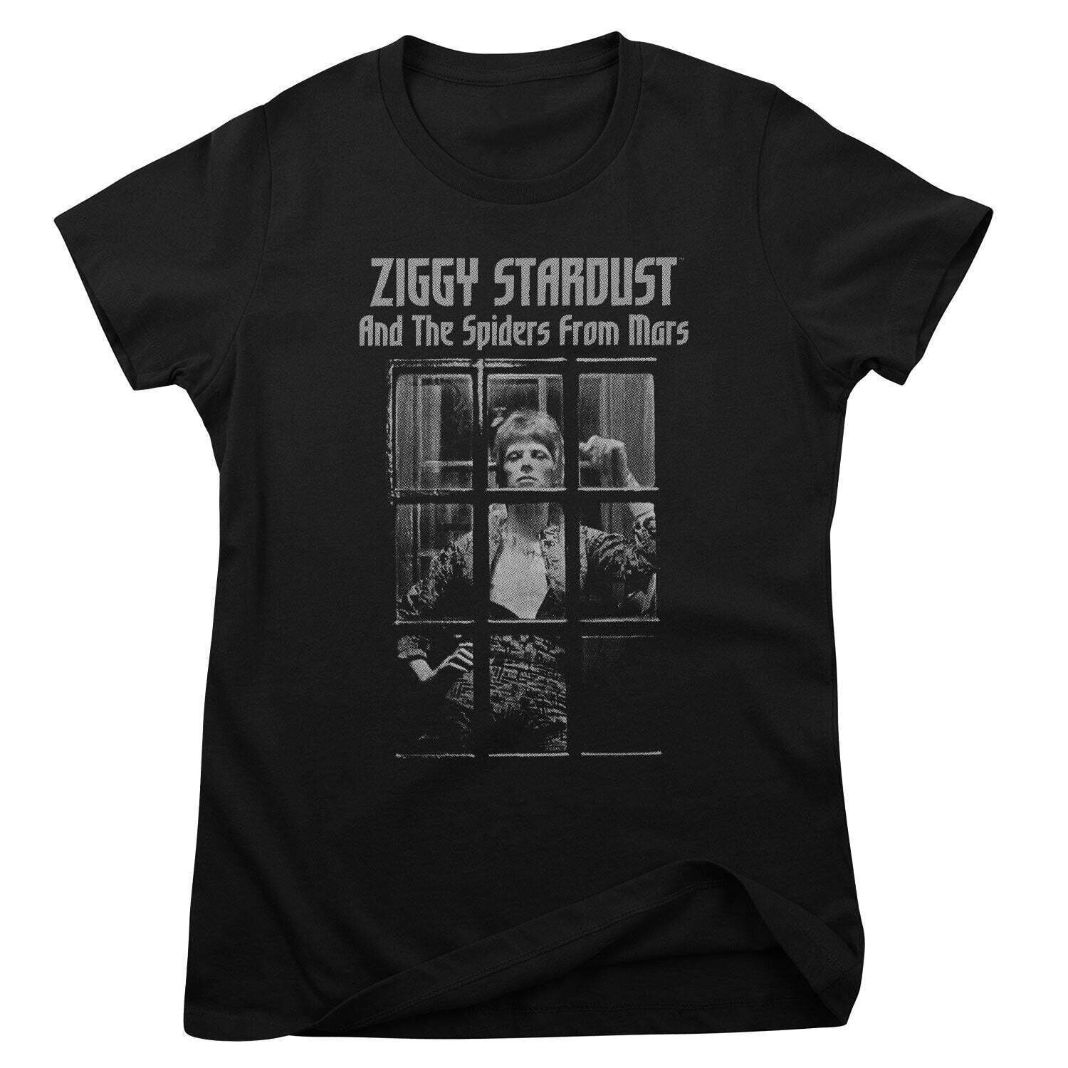 Maglietta David Bowie Ziggy Stardust and The Spiders from Mars Black XL Donna Maglietta
