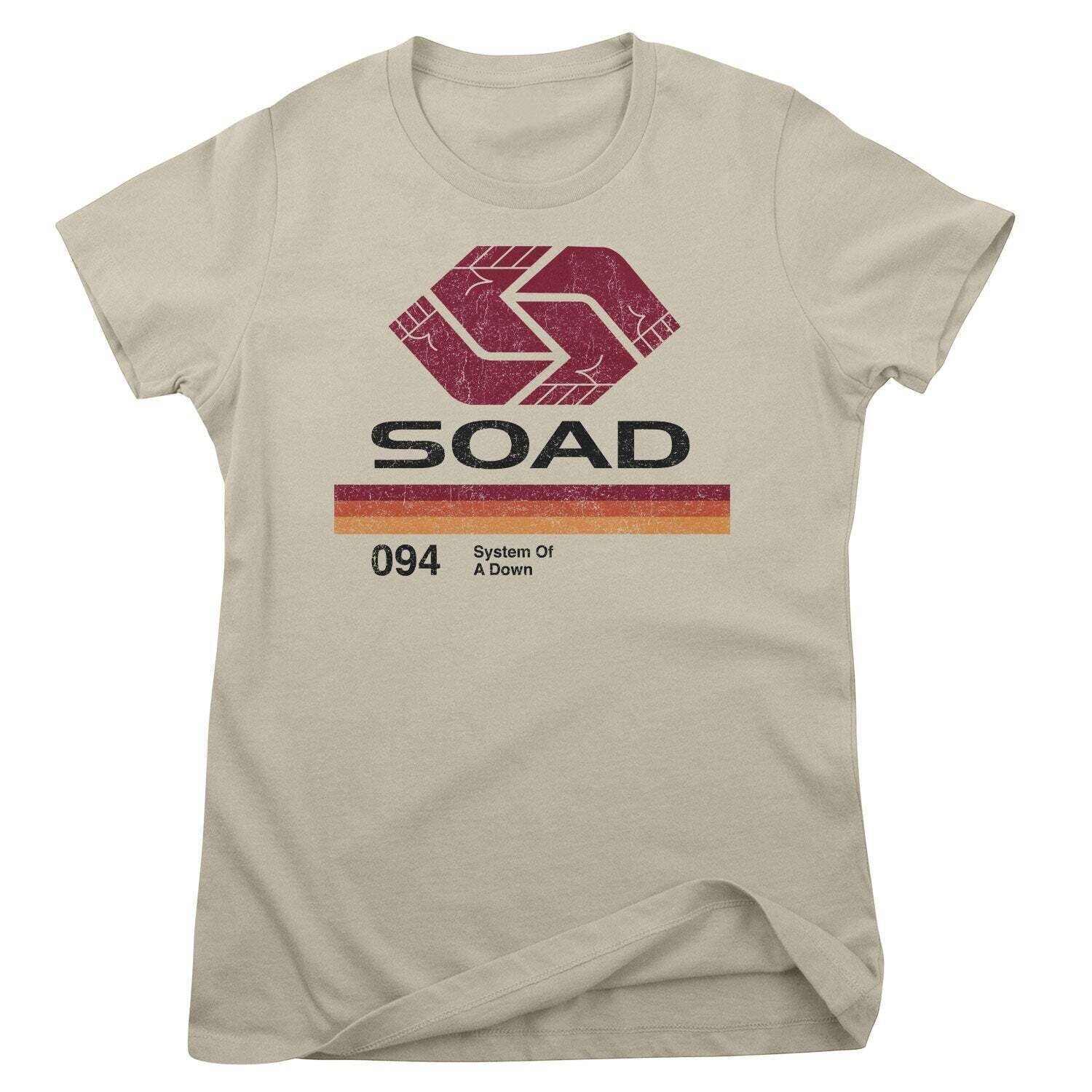 T-Shirt System of a Down Imaginary Eight Track Khaki M Ladies T-Shirt