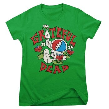 Camiseta de manga corta Grateful Dead Peace Verde 2XL De mujer Camiseta de manga corta - 1