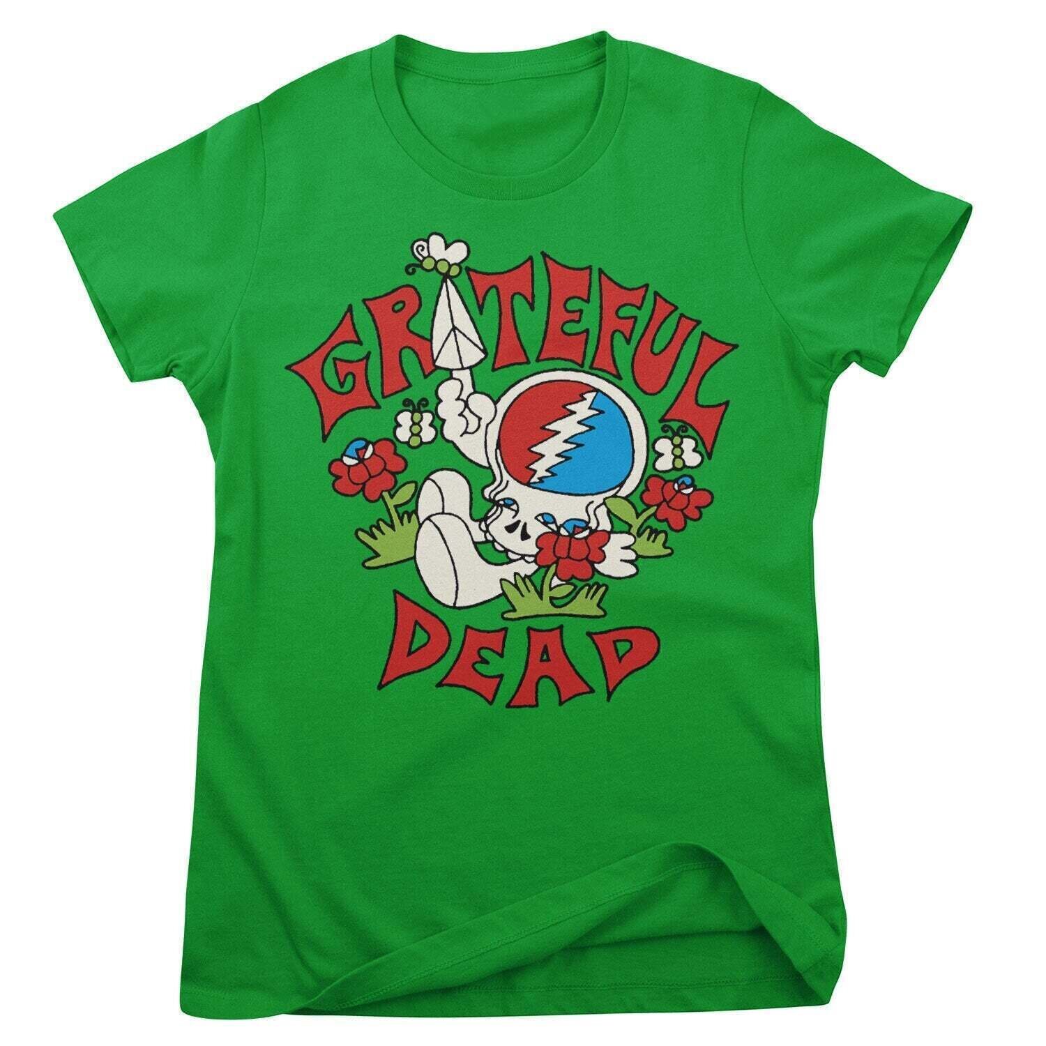 T-shirt Grateful Dead Peace Green S Feminino T-shirt