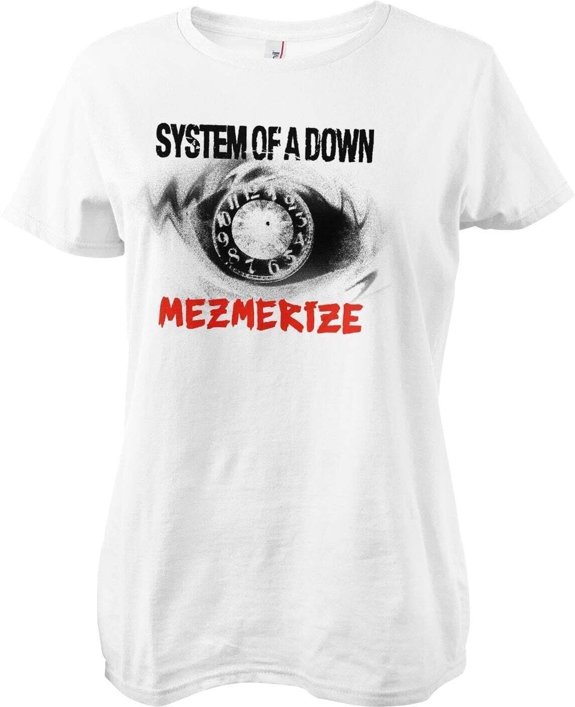 T-Shirt System of a Down Mezmerize Clock White 2XL Ladies T-Shirt