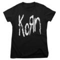 Korn Glitch Logo Black M De mujer Camiseta de manga corta