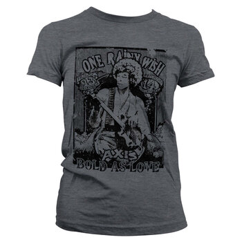 Marškinėliai Jimi Hendrix Bold As Love Dark Heather 2XL Moteriški Marškinėliai - 1