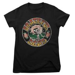 Skjorte Grateful Dead Skull & Roses Black M Dame Skjorte