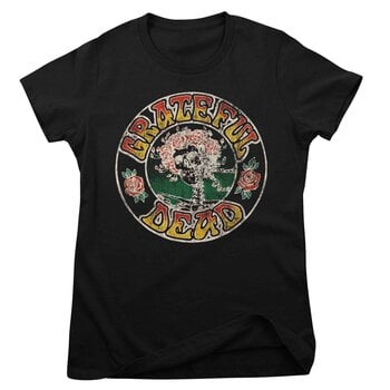 Shirt Grateful Dead Skull & Roses Black XL Dames Shirt - 1