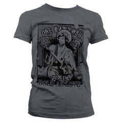 Camiseta de manga corta Jimi Hendrix Bold As Love Dark Heather S De mujer Camiseta de manga corta