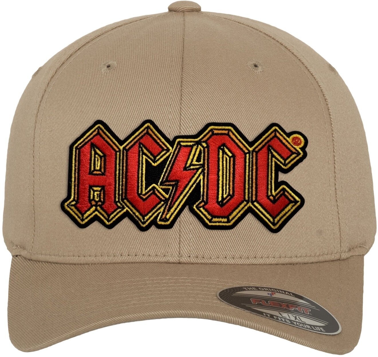 Tampa AC/DC Logo Boné Khaki S/M