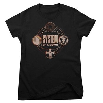 T-Shirt System of a Down Tech Circles Black S Ladies T-Shirt - 1