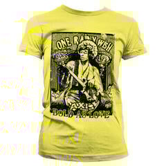 T-Shirt Jimi Hendrix Bold As Love Yellow XL Ladies T-Shirt