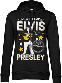Majica Elvis Presley Live & In Person Black L Ženske Majica - 1