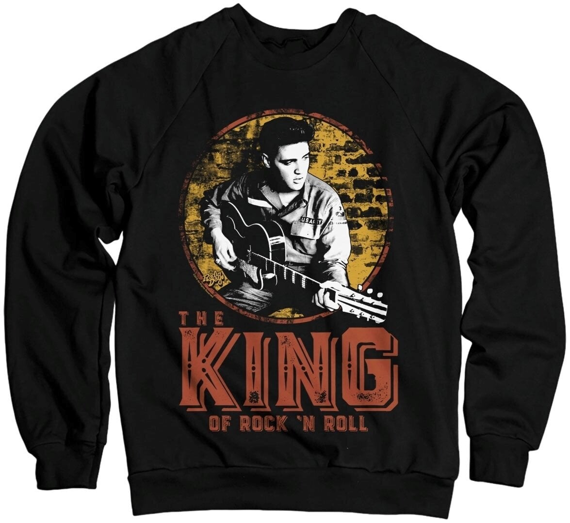 Majica Elvis Presley The King Of Rock 'n Roll Black L Majica