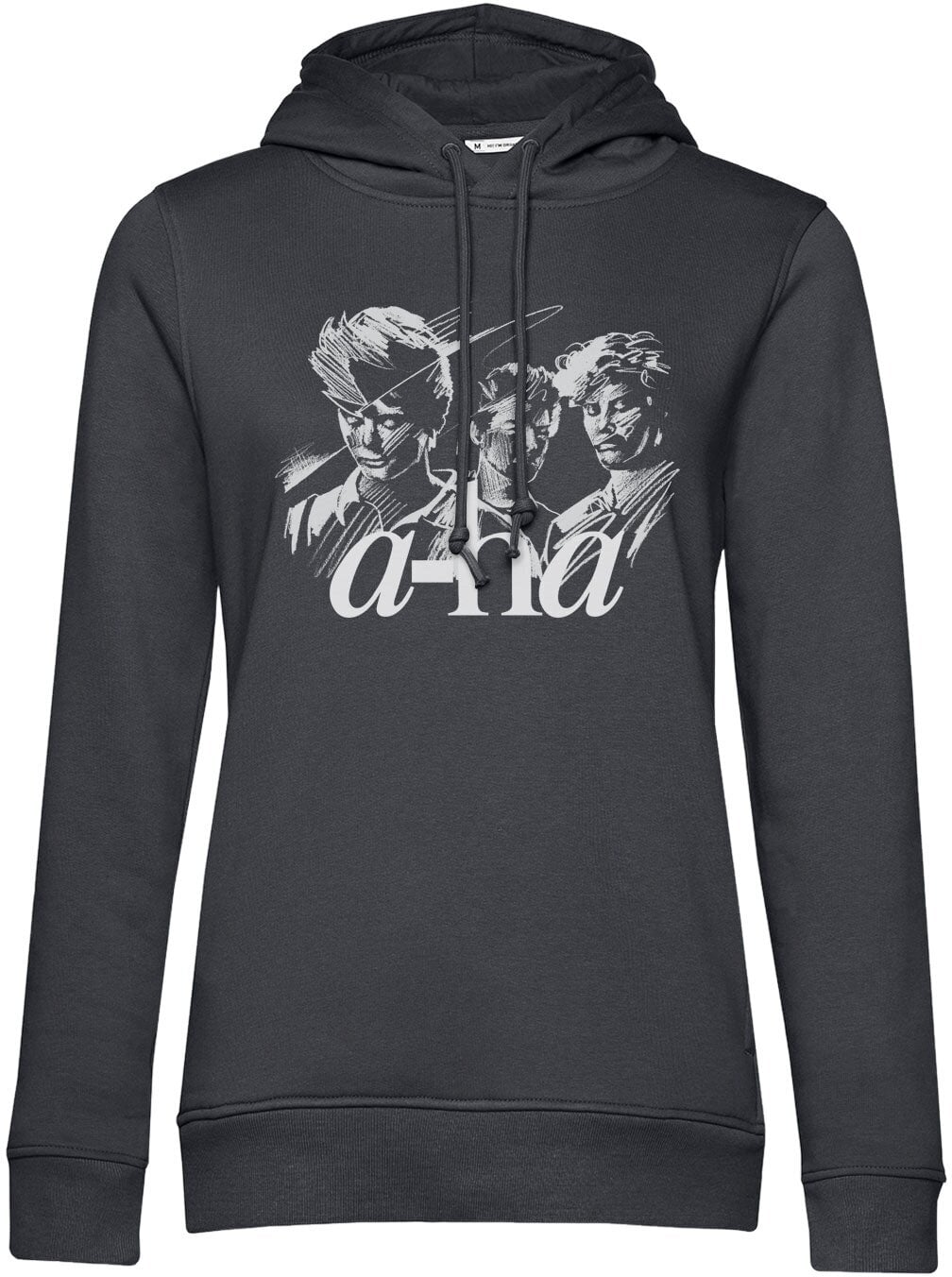 Majica A-HA Band Sketch Dark Grey M Ženske Majica