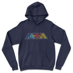 Hoodie A-HA Retro Logo Navy XL Hoodie