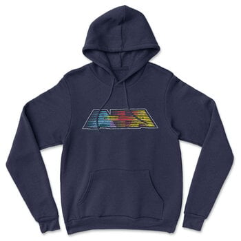Hoodie A-HA Retro Logo Navy XL Hoodie - 1