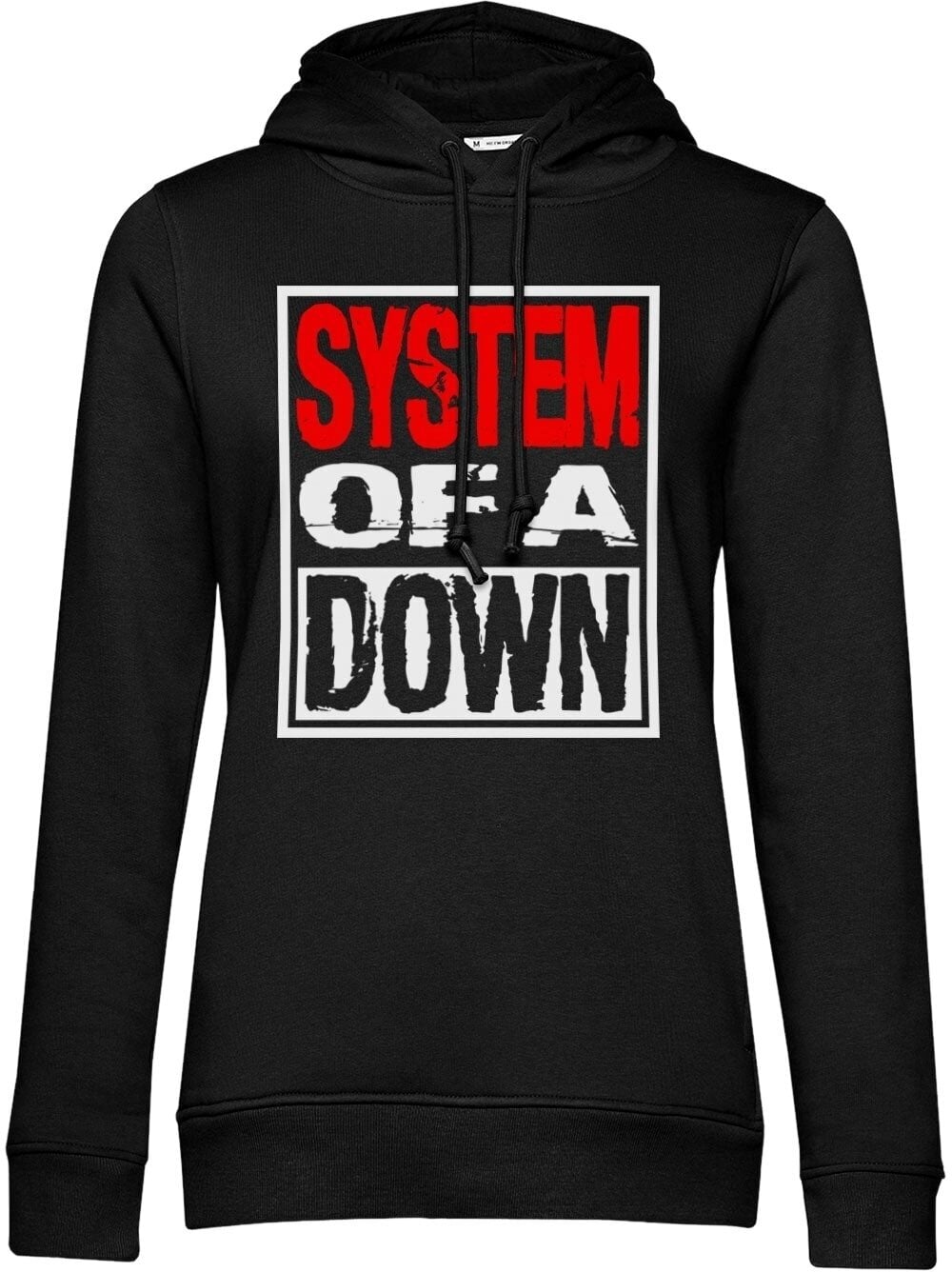 Hettegenser System of a Down Logo Black S Ladies Hettegenser