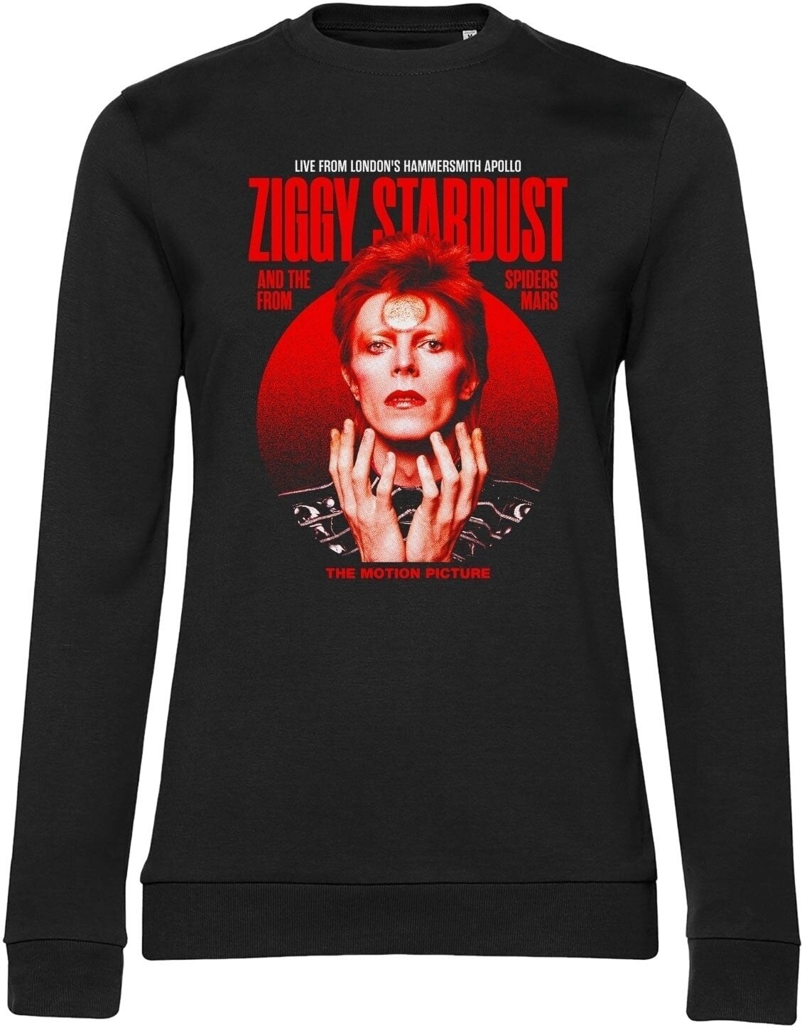 Hettegenser David Bowie Ziggy Stardust Motion Picture Black L Ladies Hettegenser