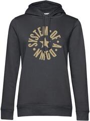 Capuchon System of a Down Circle Star Logo Dark Grey S Dames Capuchon