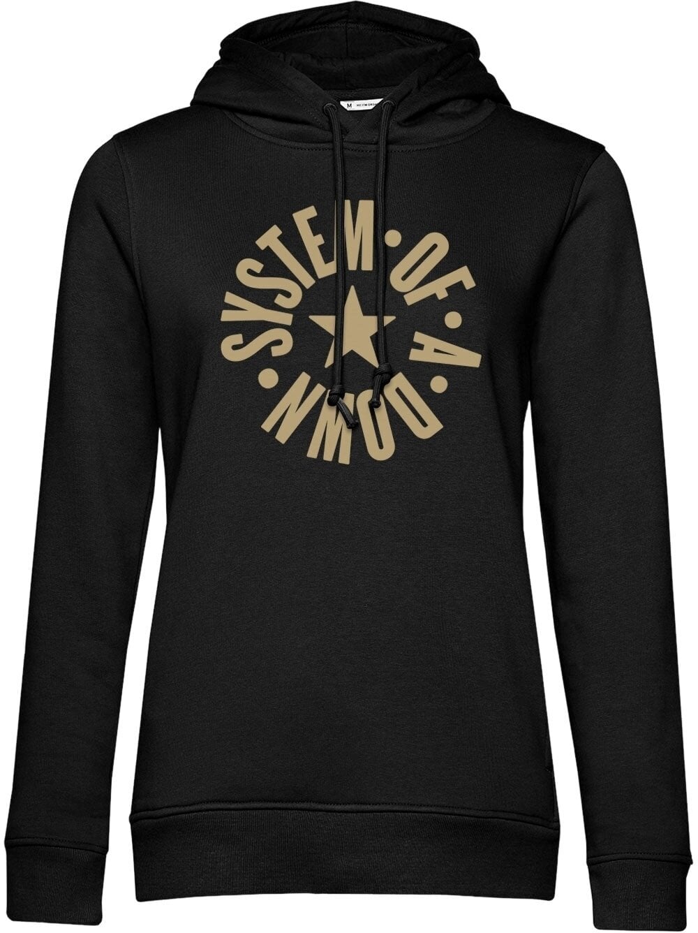Capuchon System of a Down Circle Star Logo Black XL Dames Capuchon