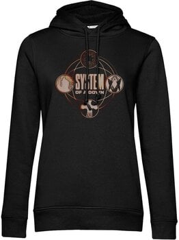 Capuchon System of a Down Tech Circles Black XL Dames Capuchon - 1