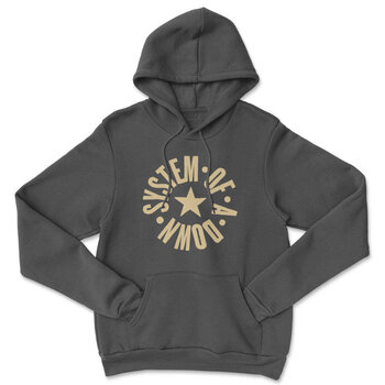 Hoodie System of a Down Circle Star Logo Dark Grey L Hoodie - 1