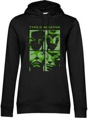 Capuchon Type O Negative Faces Black L Dames Capuchon