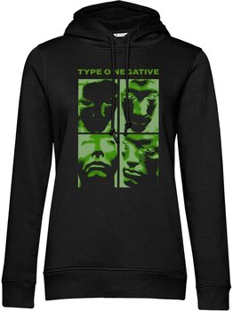 Hoodie Type O Negative Faces Black S Feminino Hoodie - 1