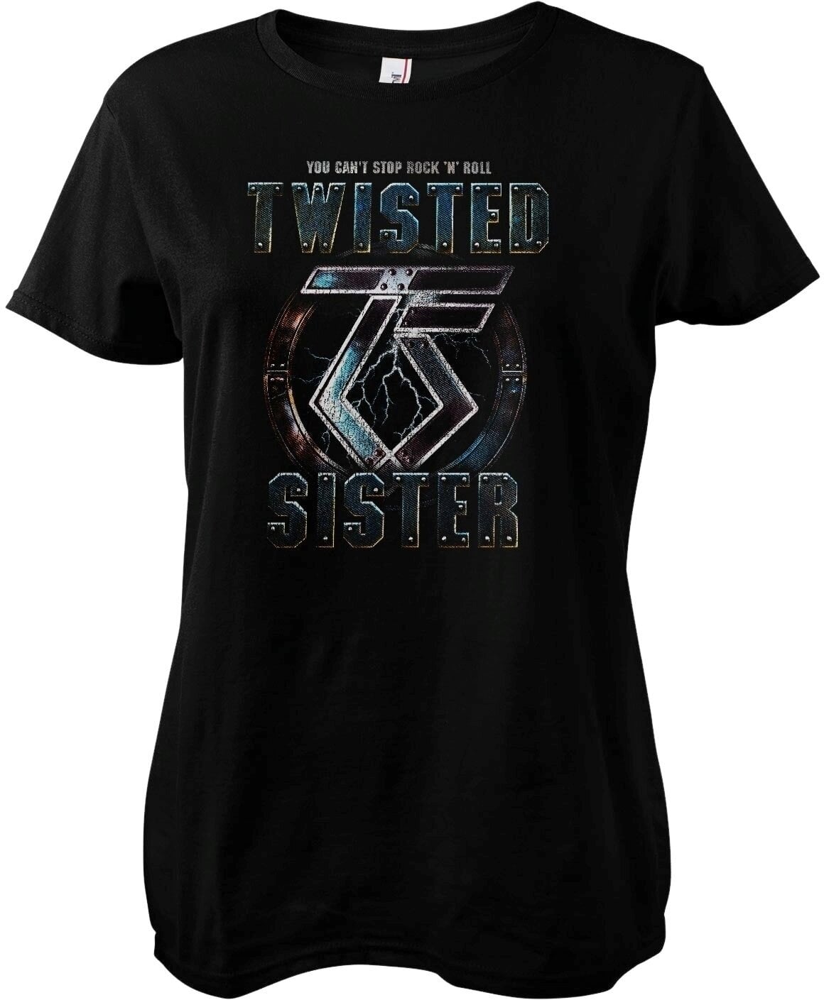 T-Shirt Twisted Sister You Can't Stop Rock 'n' Roll Black M Ladies T-Shirt