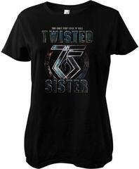 T-Shirt Twisted Sister You Can't Stop Rock 'n' Roll Black M Ladies T-Shirt