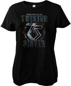 Shirt Twisted Sister You Can't Stop Rock 'n' Roll Black S Dames Shirt - 1