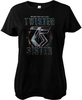 Shirt Twisted Sister You Can't Stop Rock 'n' Roll Black XL Dames Shirt - 1