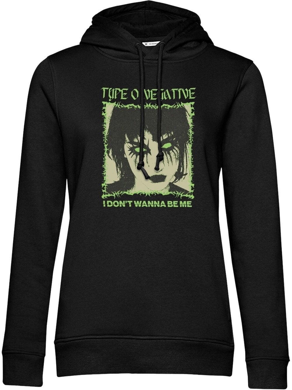 Capuchon Type O Negative I Don't Wanna Be Me Black XL Dames Capuchon